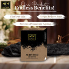 NTN Activated Charcoal Handmade Luxurious Bathing Bar Soap - 120gm