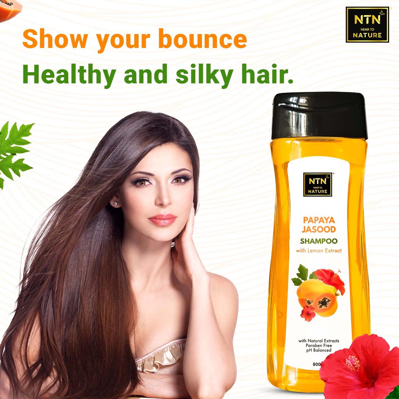 NTN Papaya Jasood Shampoo With Lemon Extract - 800ml