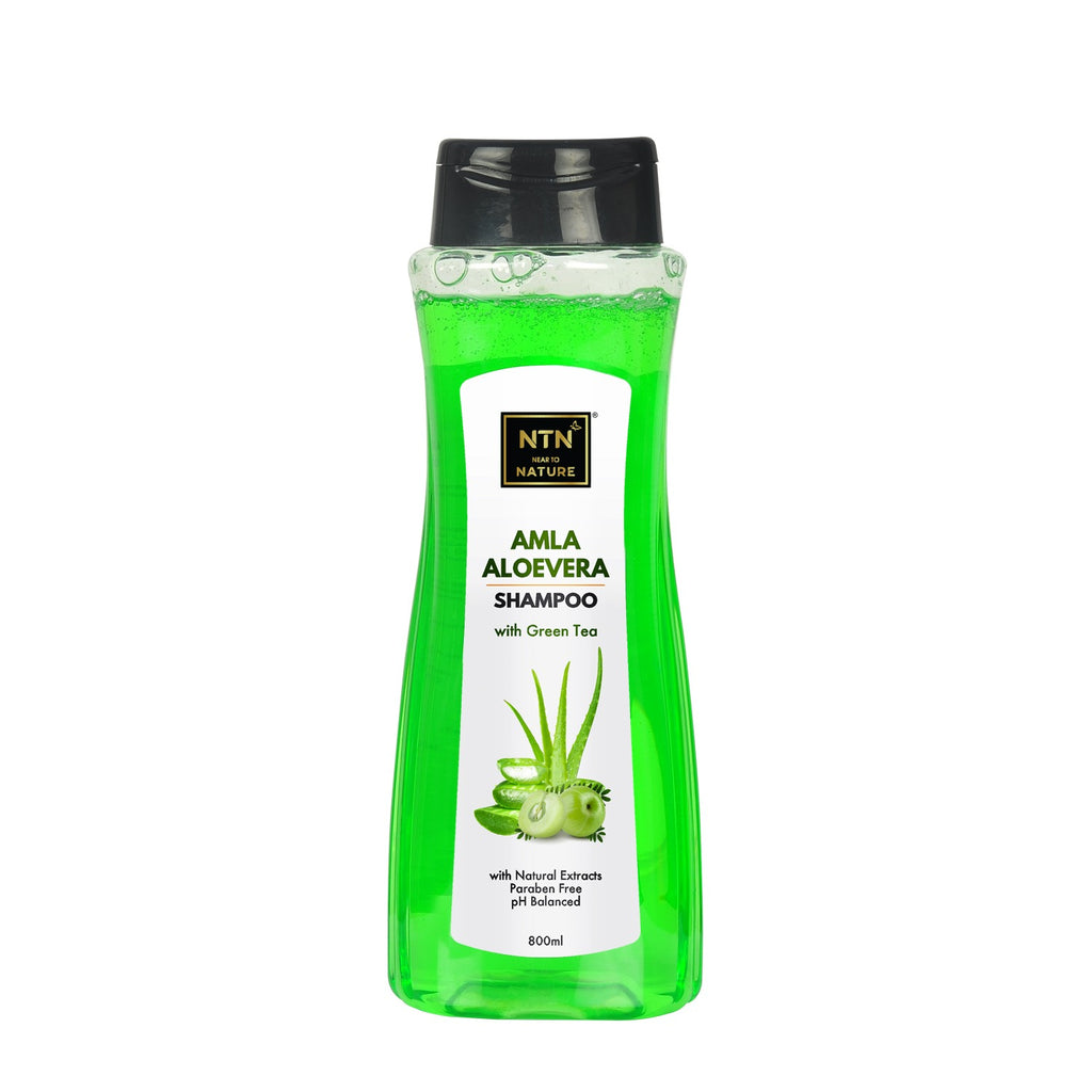 NTN Amla Aloevera Shampoo With Green Tea - 800ml