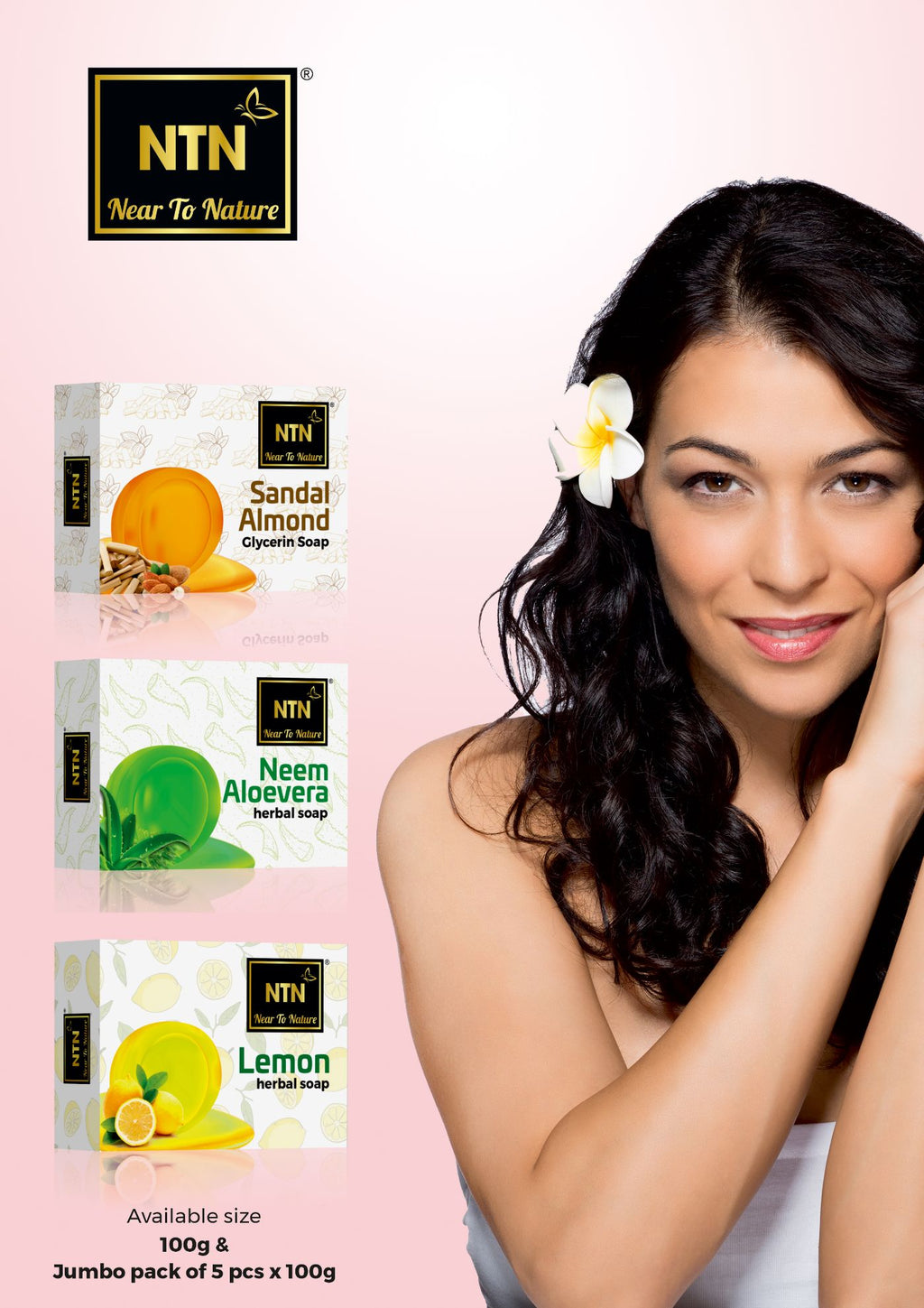 NTN Sandal Almond Glycerin Soap - 100gm