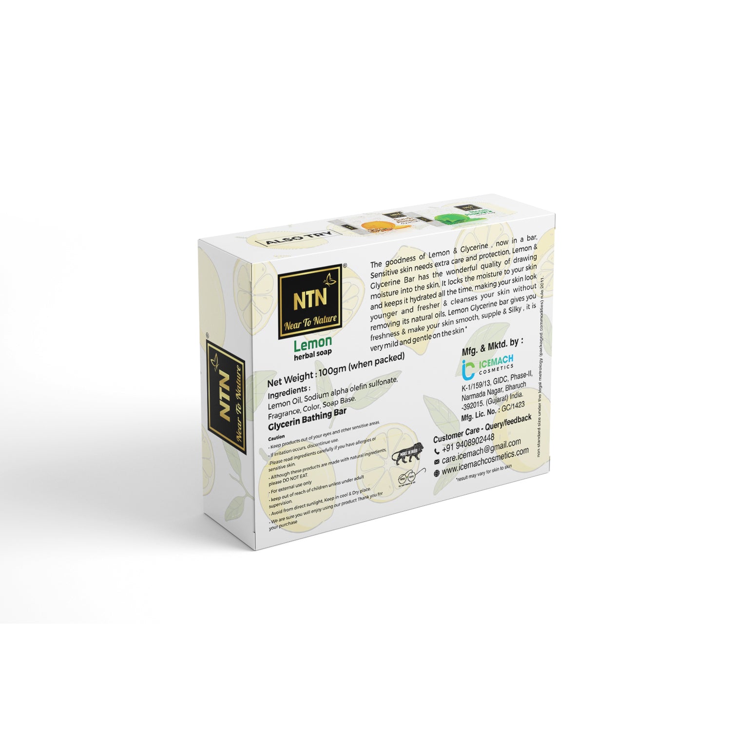 NTN Lemon Herbal Soap - 100gm