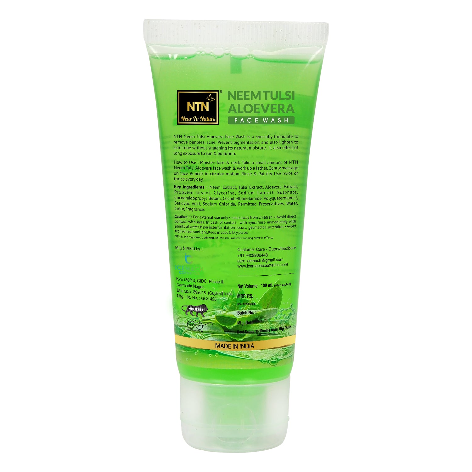 NTN Neem Tulsi Aloevera Face Wash - 100ml