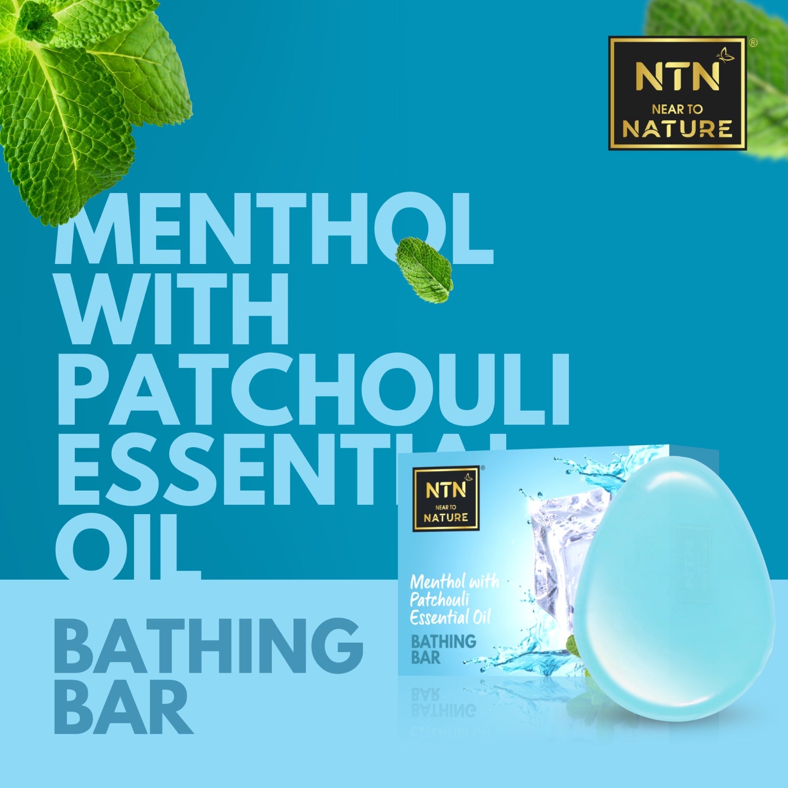 NTN Menthol with Patcholi Bathing Bar 80g (Pack of 3)