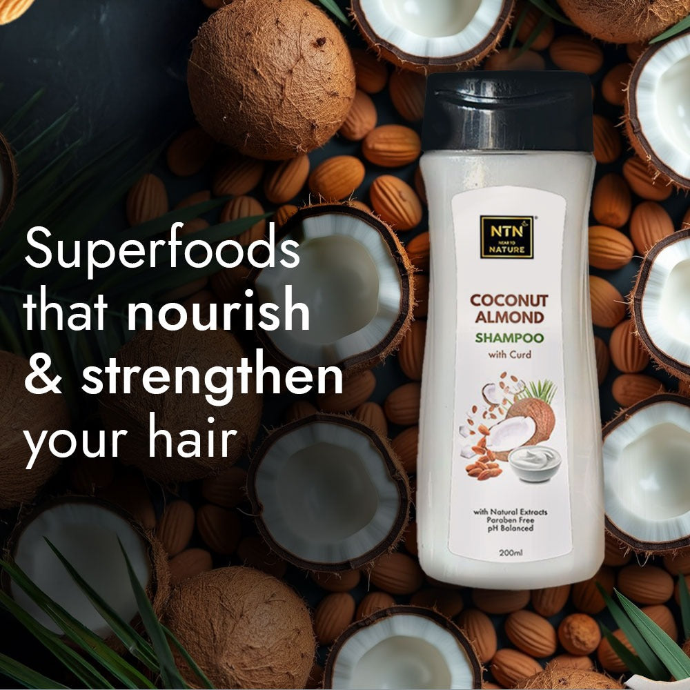 NTN Coconut Almond Shampoo With Curd - 200ml