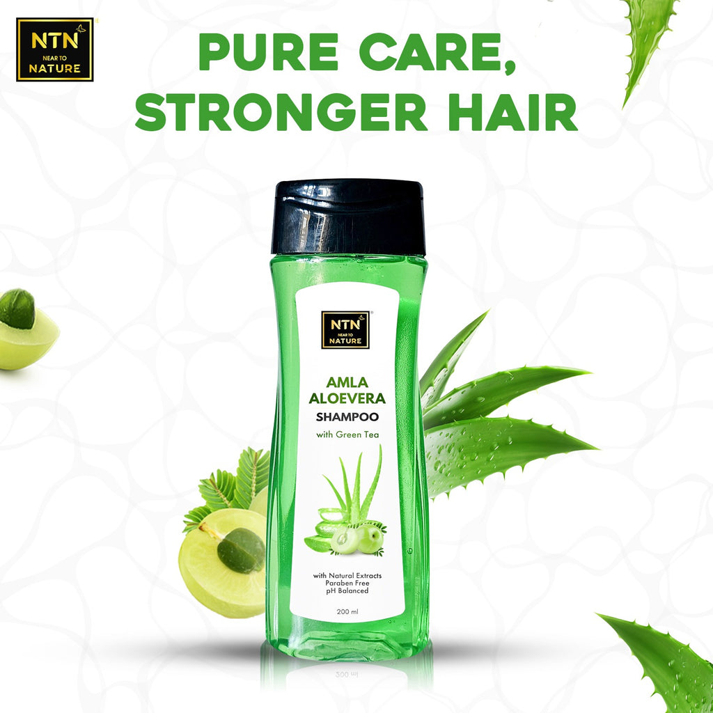 NTN Amla Aloevera Shampoo With Green Tea - 200ml