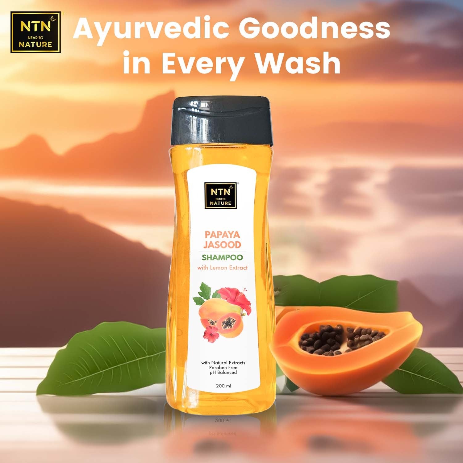 NTN Papaya Jasood Shampoo With Lemon Extract - 200ml