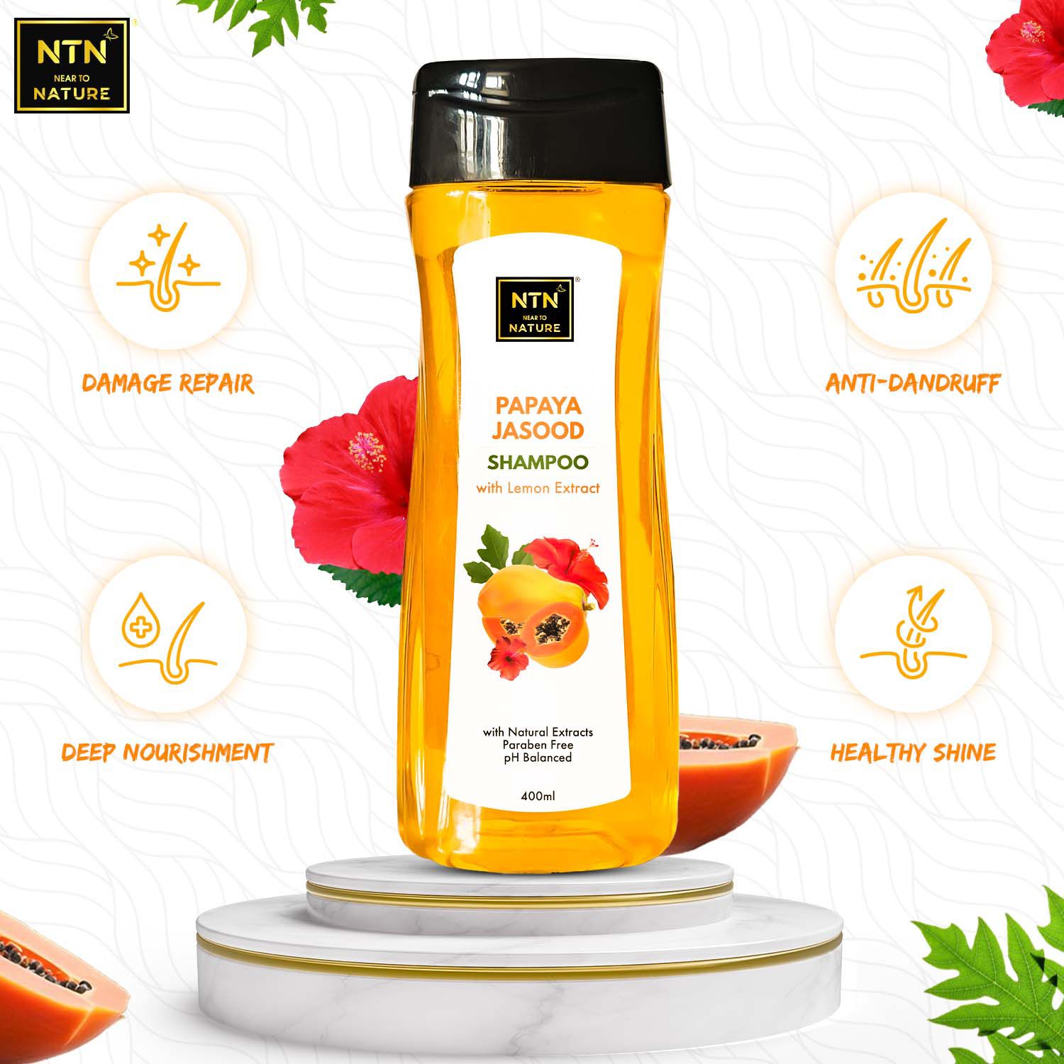 NTN Papaya Jasood Shampoo With Lemon Extract - 400ml